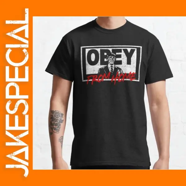 Retro Obey Graphic Tee for Men S-6XL