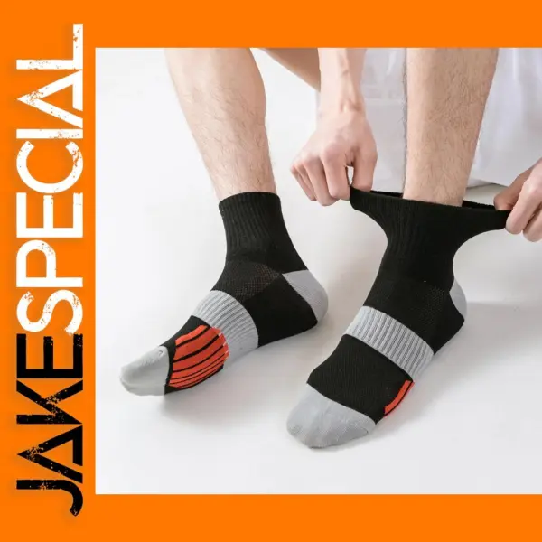 Men's Cushion Athletic Ankle Socks - 5 Pairs