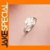 Lucky Four Leaf Clover Stainless Steel Ring