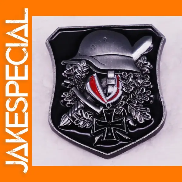 WW2 German Helmet Badge Brooch Pin