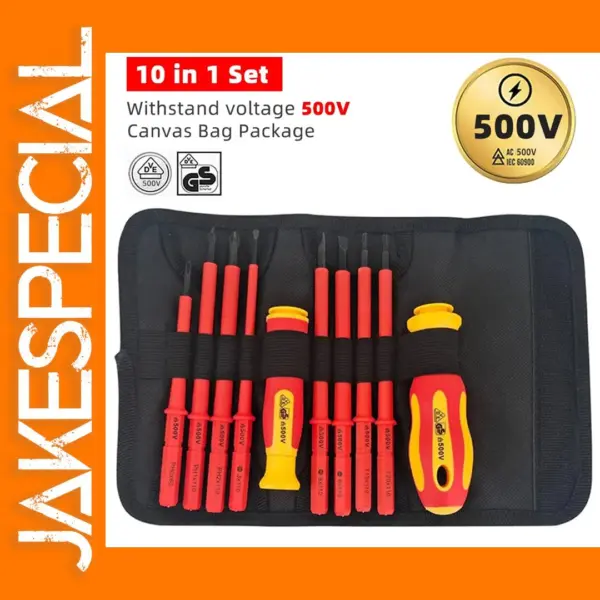 Insulated 10-in-1 Electrician Screwdriver Set