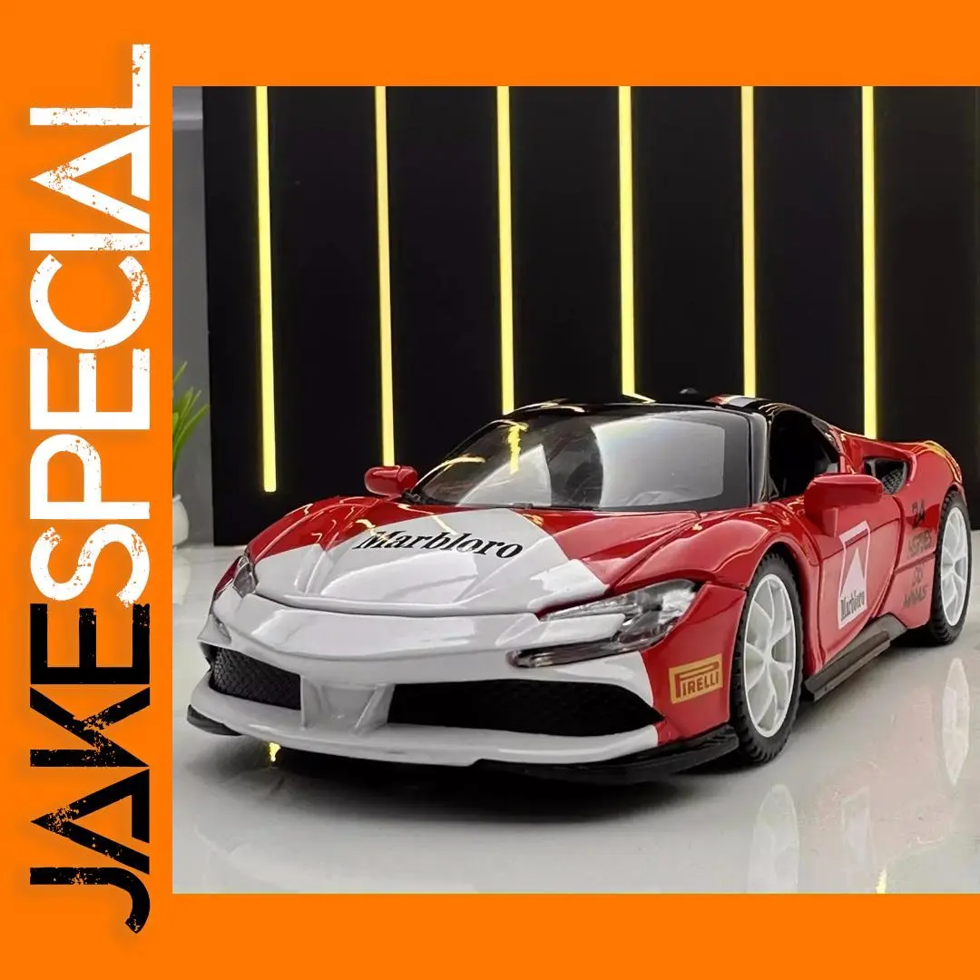 1:32 Scale Ferrari SF90 Diecast Model Car 1 1:32 Scale Ferrari SF90 Diecast Model Car