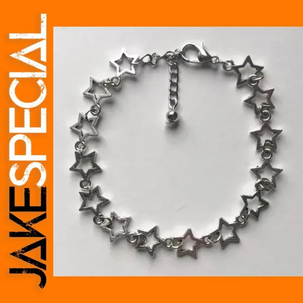 Vintage Star Charm Link Chain Bracelet