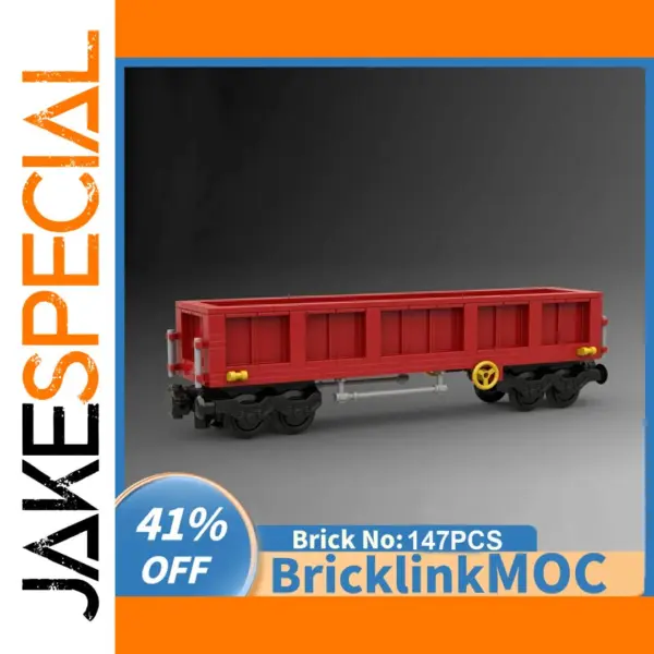 147PCS Open Coal Wagon Building Blocks Set