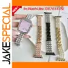 Pearl & Diamond Metal Strap for Apple Watch Series 3-8