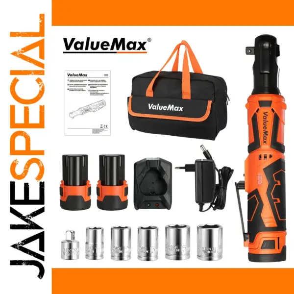 Cordless Electric Ratchet Wrench Set 12V 55NM
