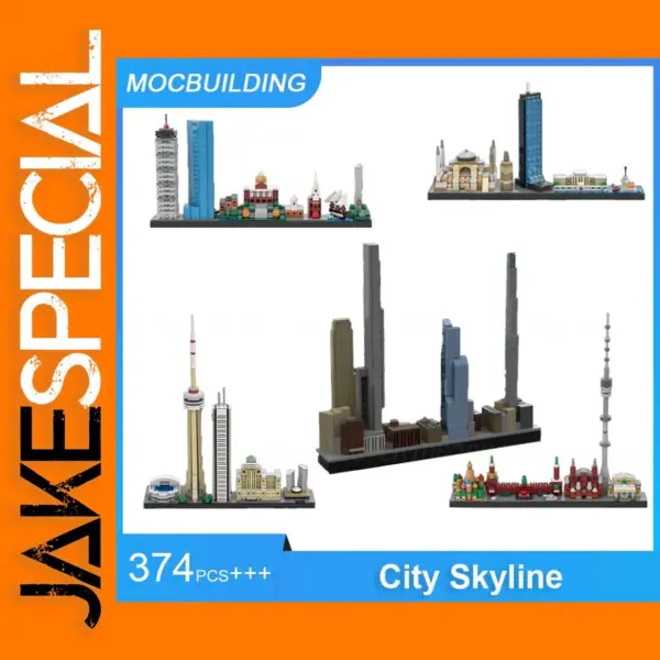 MOC Building Blocks NYC Skyline 549PCS Set