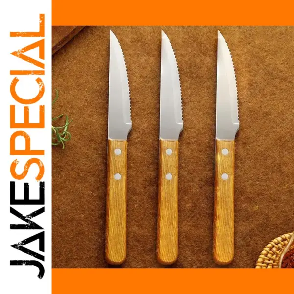Stainless Steel Boning Knives Set with Wood Handles