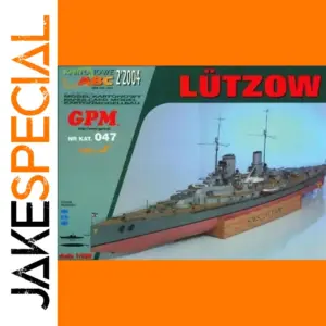 Lützow 3D Paper Model DIY Assembly Kit