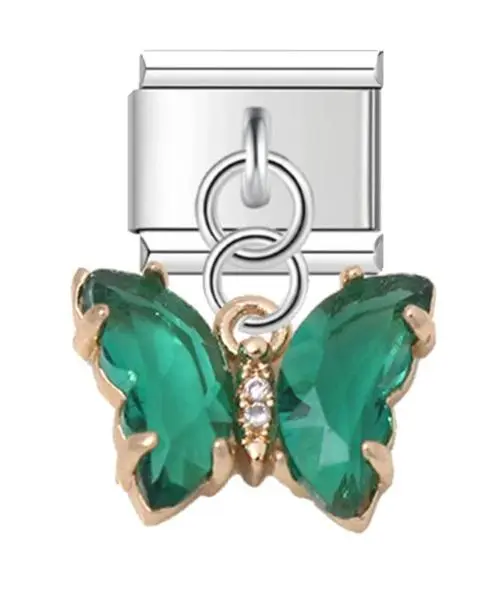 Zircon Butterfly Charm for DIY Bracelets 14 Zircon Butterfly Charm for DIY Bracelets - Image 14