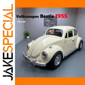 1:18 1955 Volkswagen Beetle Diecast Model Car