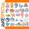 Cute Sea Animal Metal Brooch Set