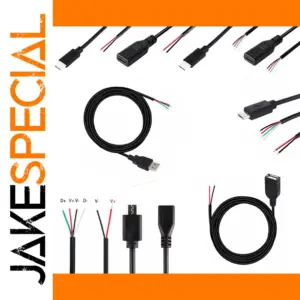Micro USB Type-C Power Supply Cable 0.3m