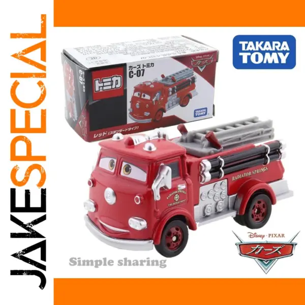 Disney Pixar Cars C-07 Fire Truck Toy Model