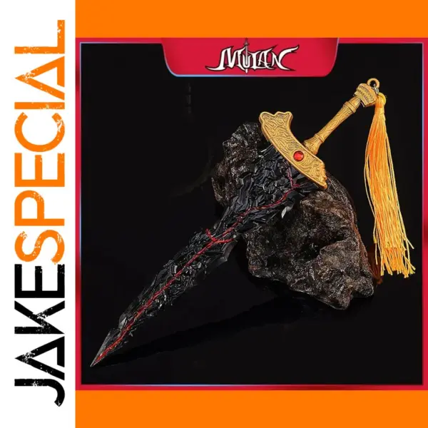 Eledns Black Blade Metal Replica Display Piece