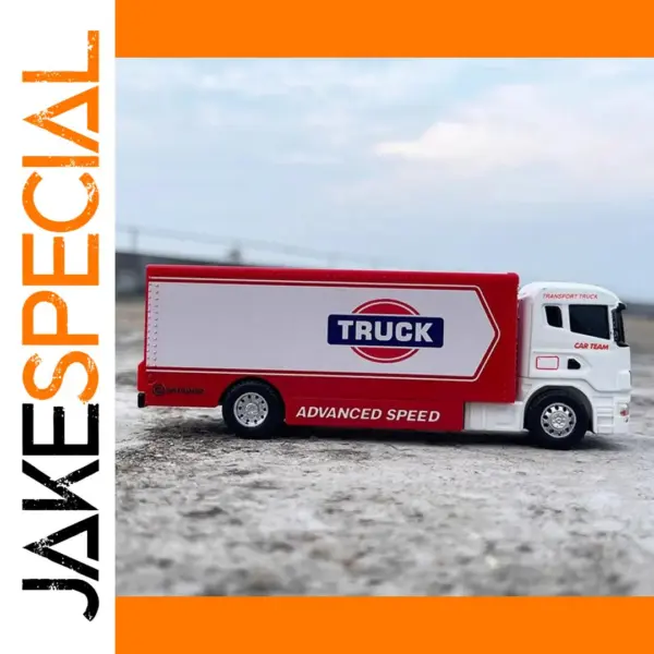 1:64 Alloy Container Trailer Toy Model