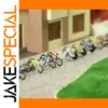 HO Scale 1:87 Bicycles with Parking Racks Set