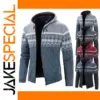 Men's Winter Hooded Zipper Jacket Sweater