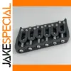 Multi-Scale Fixed Guitar Bridge 6 String Black