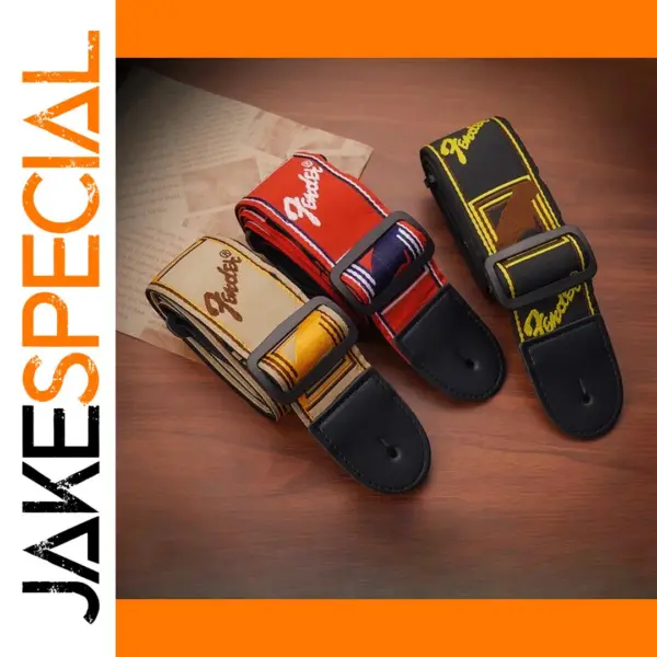 Widening Embroidery Guitar Strap for All Guitars