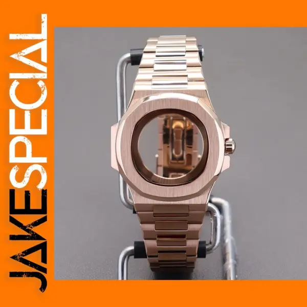 Rose Gold 40mm Watch Case for Seiko Movements