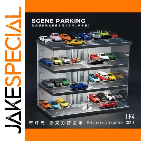 1/64 Scale Metal Parking Lot Car Display Rack