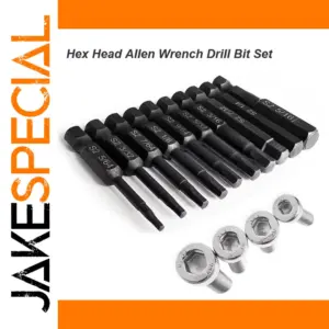 Hex Head Allen Wrench Drill Bit Set 1/4in