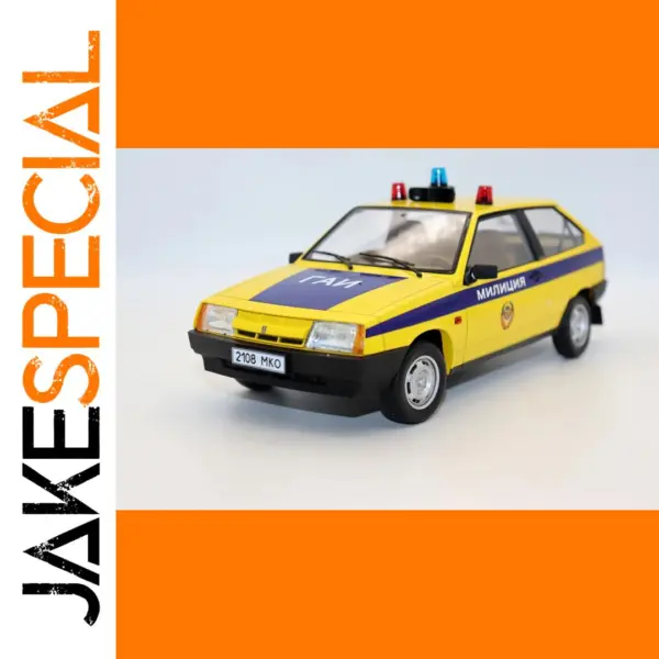 1:18 Scale Lada 2108 Soviet Police Model