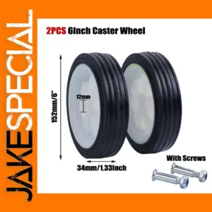 2pcs 5-6 Inch Caster Wheels for Air Compressors