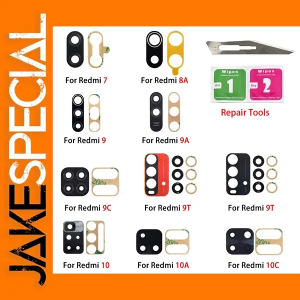 2-Piece Camera Glass for Xiaomi Redmi Series