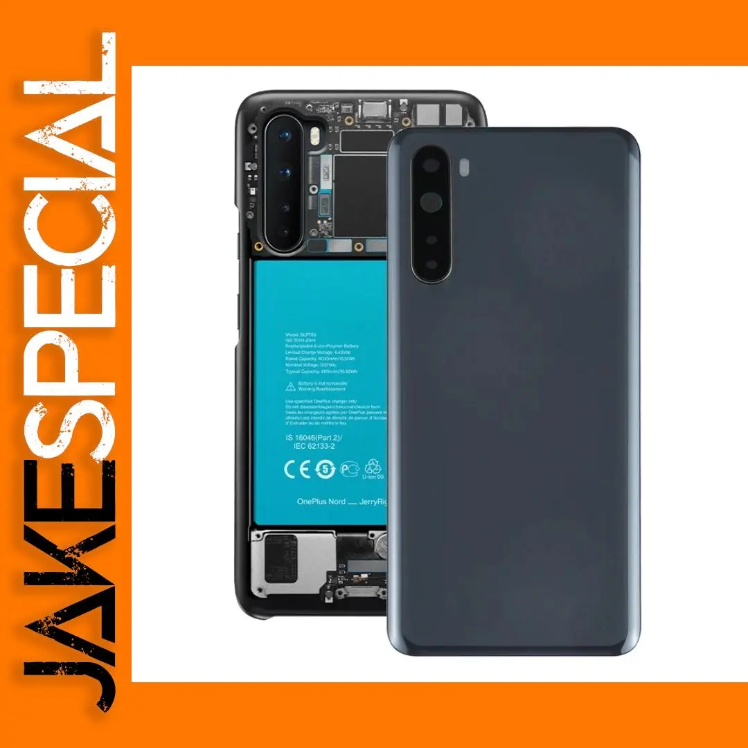 For OnePlus Nord Battery Back Cover with Camera Lens 1 For OnePlus Nord Battery Back Cover with Camera Lens