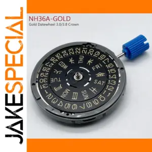 Japan NH36A Golden Movement Crown Replacement