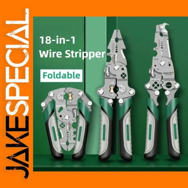 Multifunctional Wire Crimping and Stripping Pliers