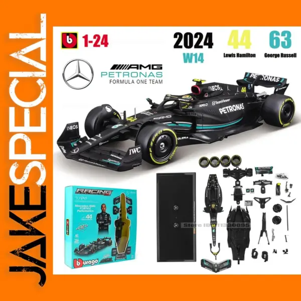 Bburago 1:24 2023 F1 Mercedes-AMG W14 Model