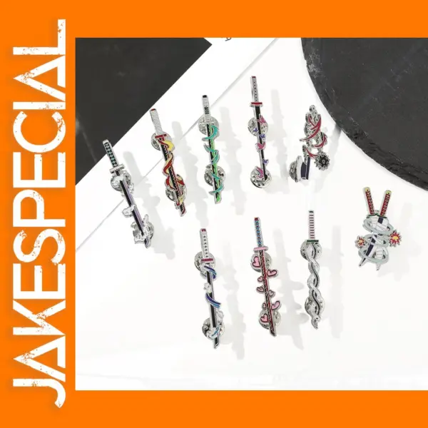Anime Lapel Brooch Demon Slayer Fashion Accessory