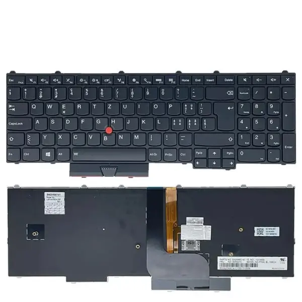 Backlit Keyboard for Lenovo Thinkpad P50 P51 P70 P71 - Image 2