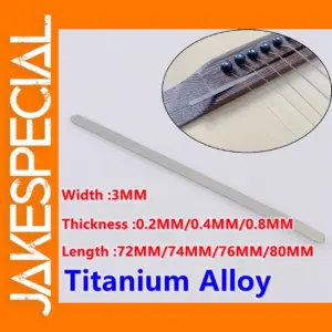Titanium Alloy Acoustic Guitar Nut Spacer Set