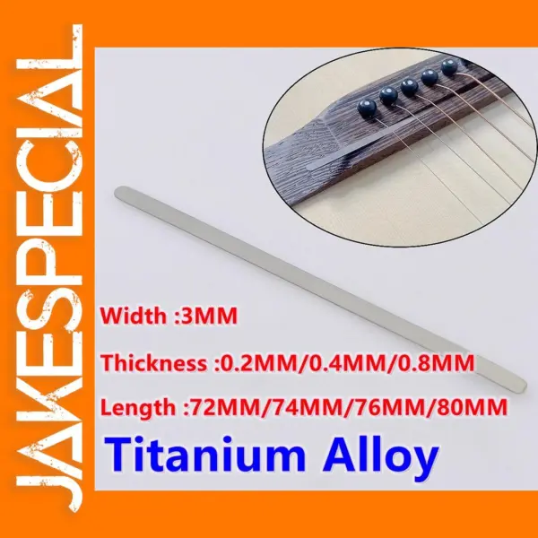 Titanium Alloy Acoustic Guitar Nut Spacer Set