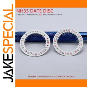NH35 Date Wheel Disc Red-Black Design