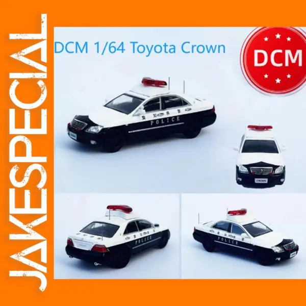 1/64 Scale Crown Police Alloy Model Car