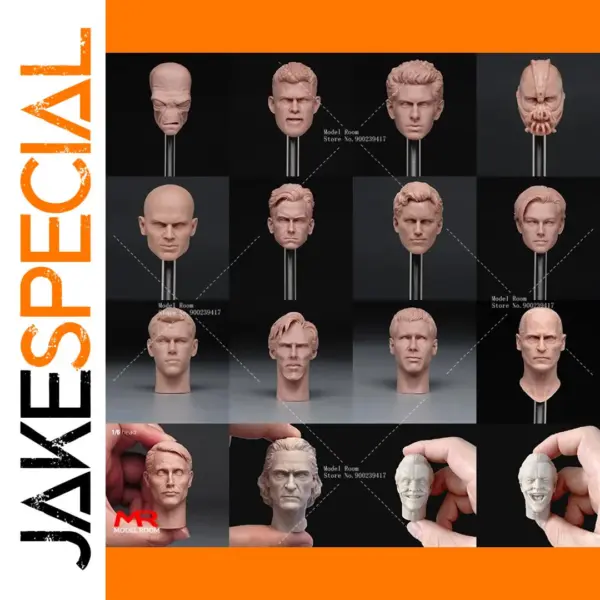Unpainted 1/6 Leonardo Head Sculpt Model