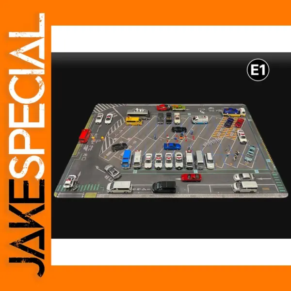 1:64 Scale 80x55cm Model Car Parking Mat