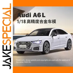 1:18 Audi A6L Alloy Diecast Car Collectible