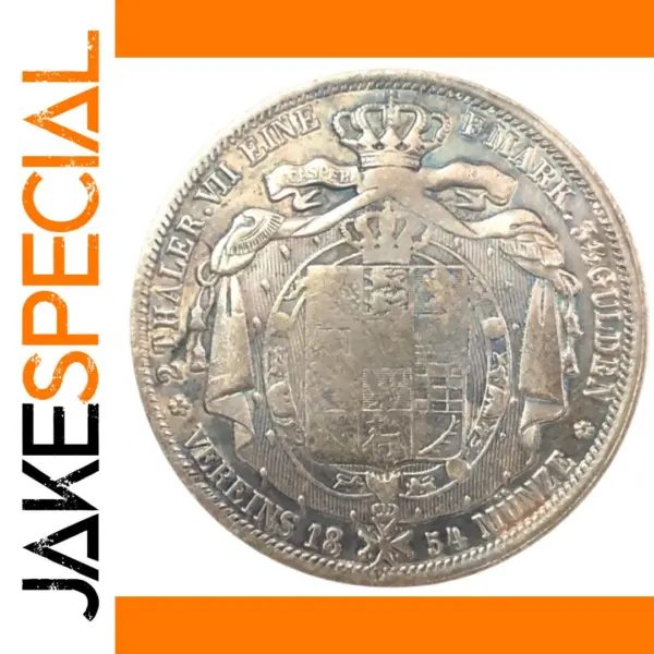 1854 German States 2 Thaler Replica Coin