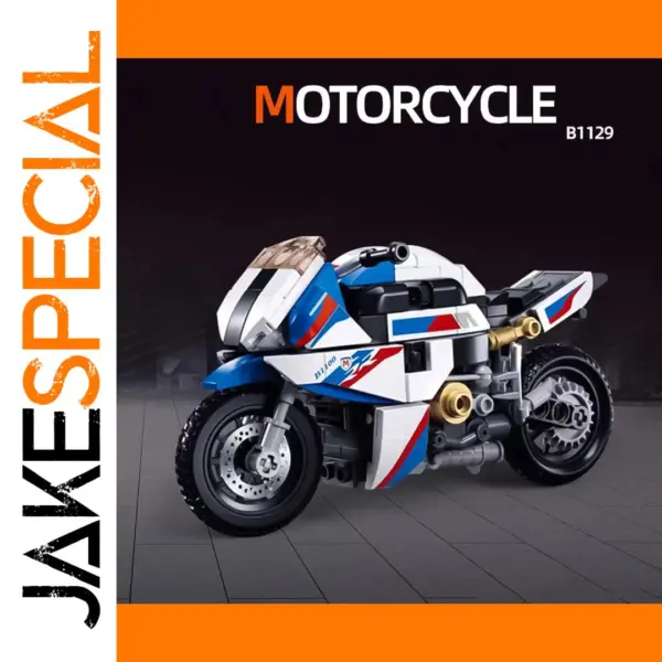 Motorcycle Toy Puzzle Building Blocks Set