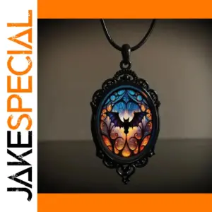 Gothic Bat Pumpkin Choker Necklace for Women