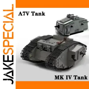 WWI Germany A7V Combat Tank Building Set