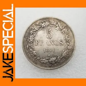1841 Belgium Silver Coin Replica Collectible