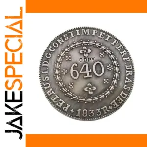 1833 Brazil 640 Reis Copy Coin Medallion