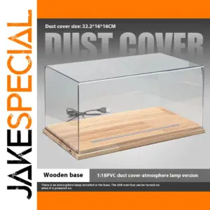 1:18 Diecast Car Display PVC Dust Cover
